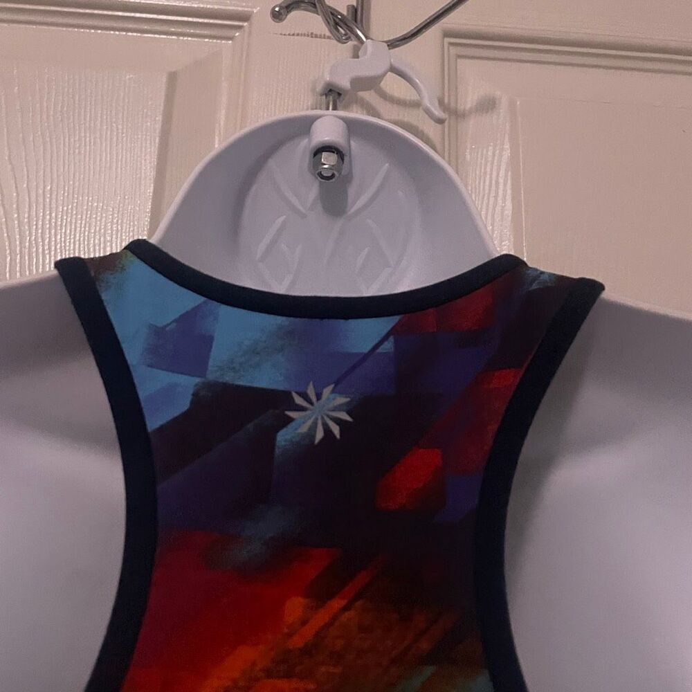 Athleta Extra Small Sports Bra Rainbow Open Back - Picture 5 of 5